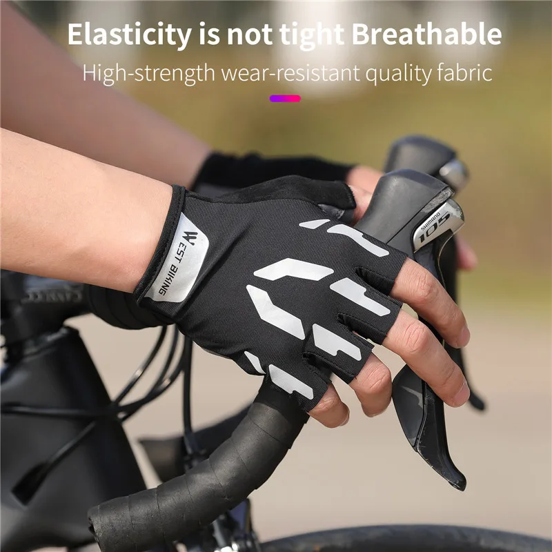 Half Finger Bicycle Gloves with Anti-Slip Gel Pad Amtrak Cycling Gloves Breathable MTB Gloves Sports Boxing Gloves for Men and Women