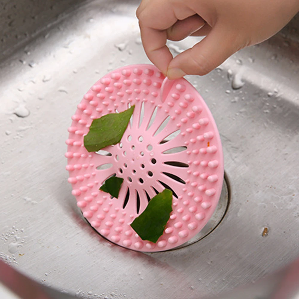 

Shower Drain Strainers Bathtub Stopper Silicone Sink Plug Cover Hair Catchers Floor Filter Sink Anti-clogging Floor Drain Covers