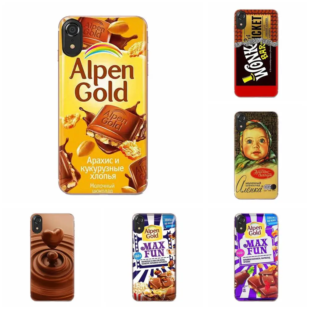 Мягкий Кап крышка Аленка бар с изображением шоколада wonka для sony Xperia Z(Сони Иксперия З) Z1 Z2 Z3 Z4 Z5 компактный мини M2 M4 M5 T3 E3 E5 XA XA1 XZ премиум-класса