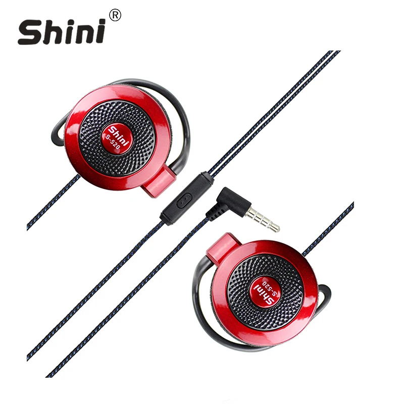 Наушники Shini S520 проводные наушники с микрофоном штекер 3 5 мм спортивные для iPhone