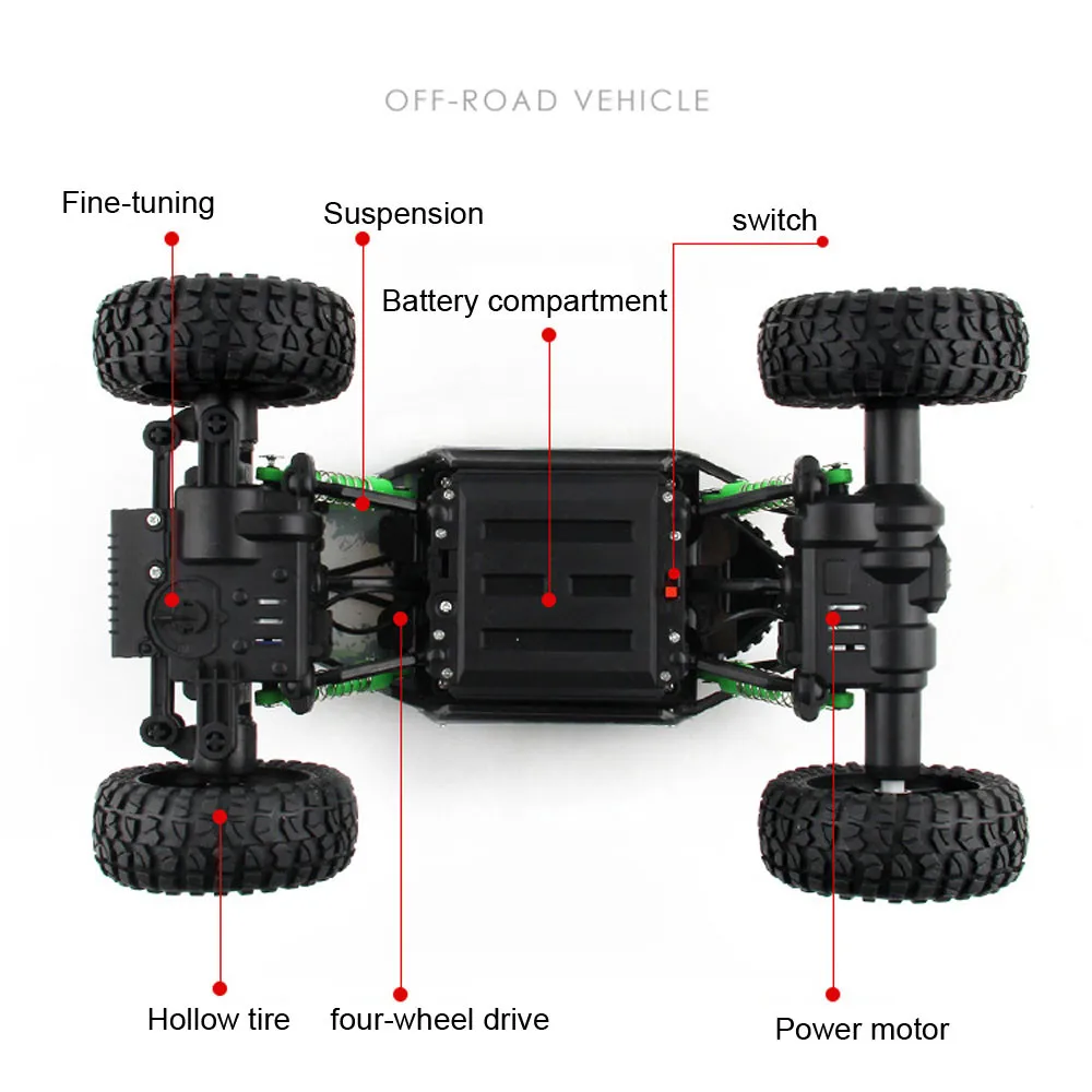 1/16 2,4 ghz 4wd радиоуправляемая игрушка на радиоуправлении, внедорожник, радиоуправляемая машина, квадроцикл, багги, м-онстер, грузовик, скоростной скалолазание, детские игрушки, вождение автомобиля, игрушки