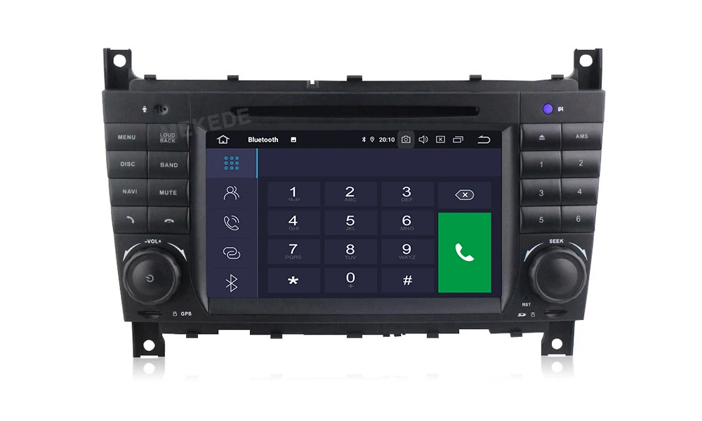 Excellent PX30 IPS DSP Android 9.0 2 DIN Car DVD GPS For Mercedes/Benz W203 W209 W219 A-Class A160 C-Class C180 C200 CLK200 radio stereo 11
