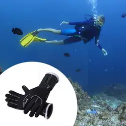 1 Pair Surfing Diving Gloves Warm Neoprene Gloves For Winter Swim Canoeing Kayaking Snorkeling Boating Cold-proof Gloves C0o3