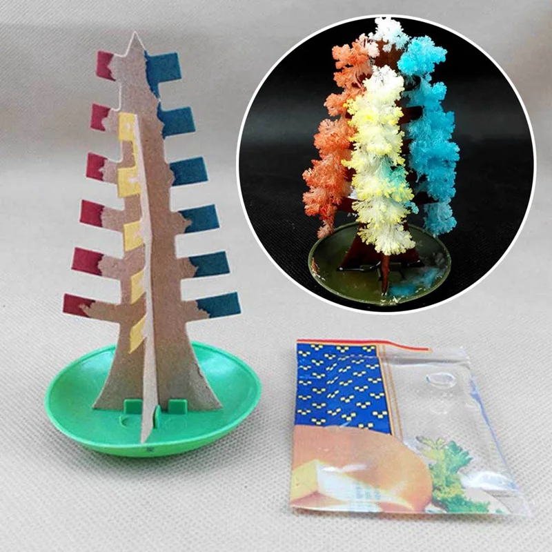 

Crystal Growing Kit Toys Creative Colorful Magic Tree Paper Crafts Gifts DIY Paper Tree Gifts Novelty Children Toys Flower Tree