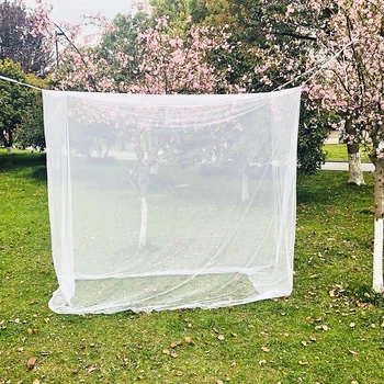 

Large White Camping Mosquito Net Indoor Outdoor Tent Insect Reject Mosquito Net Double Camping Bed Compact Canopy Tent
