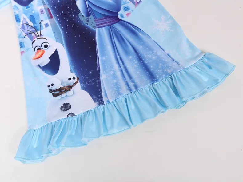 Платье для девочек; платье Снежной Королевы для костюмированной вечеринки; платья принцессы Эльзы; костюм Анны с единорогом; Рождественская одежда для детей