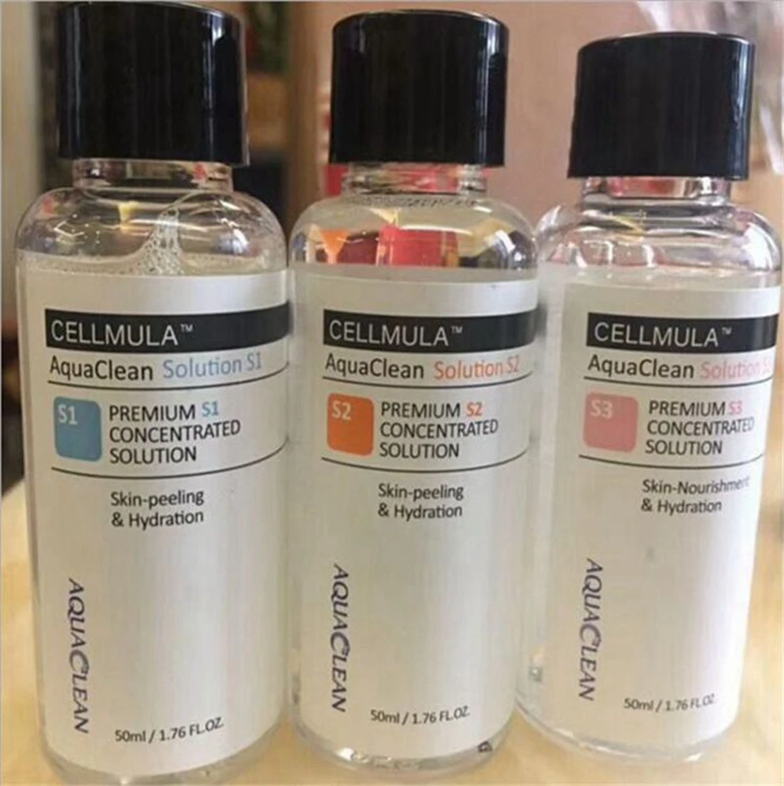 50ml Per Bottle Concentrated Aqua Clean Peeling Solution Serum Hydra Machine Face Skin Clean Blackhead Remove