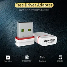 2,4 ГГц сетевая карта автоматическая установка 150 Мбит/с USB интерфейс внешний быстрый привод ноутбук Wifi адаптер стабильный сигнал