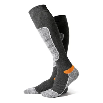 

Men Winter Sports Socks Cotton Comfortable Long Training Ski Cycling Thicken Running Warm Professional Protection Classic 1 Pair