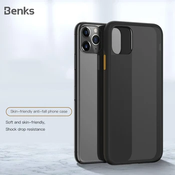 

Benks Luxury Matte Phone Case For iphone 11/11 Pro/11 Pro Max Anti-fall Full Protection Back Cover Transparent Contrast Shell