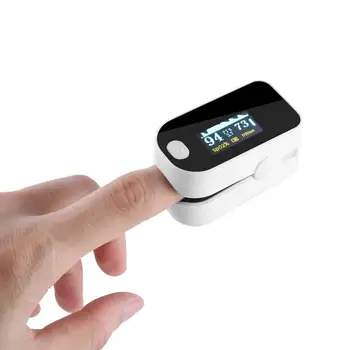 

1Pcs OLED Screen Finger Clip Oximeter Pure Heart Rate Monitoring Device Pulse Oximetry Measuring Blood Oxygen Finger Clip