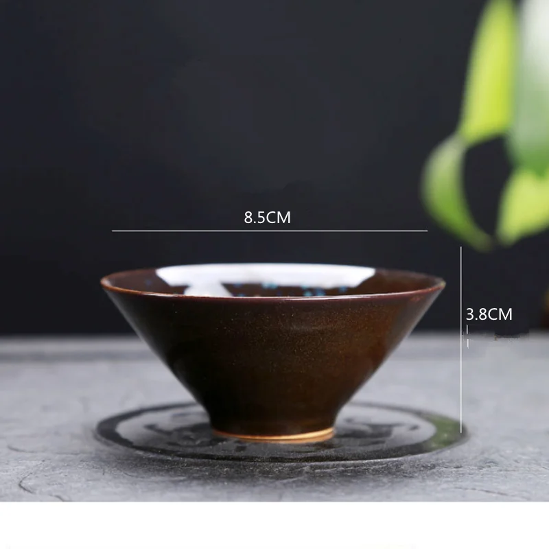 Новинка 2 шт. новый продукт глазурованная одинарная чашка Tianmu чайная ming кофейная