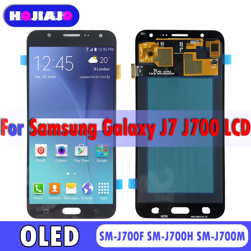ЖК-дисплей 5 &quotOLED для Samsung Galaxy J7 2015 J700 сенсорный экран дигитайзер в сборе J700F J700M J700H