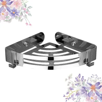 

1 Set Bathroom Storage Rack Practical Washroom Rack for Home Silver