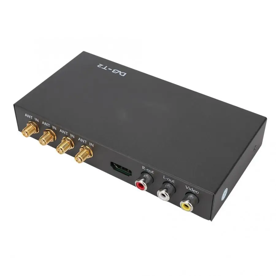 DC12V-24V DVB-T2 блок тюнера приемник цифровое мобильное телевидение коробка HDMI для автомобиля DVB-T EN300 744/DVB-T2 EN302 стандартная ТВ коробка