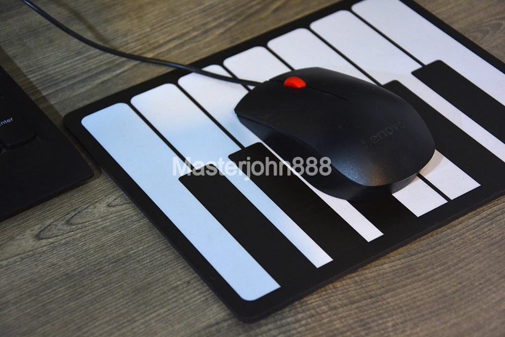 Music Topic Piano Keyboard Mouse Pad Mat Precise Positioning Anti Slip