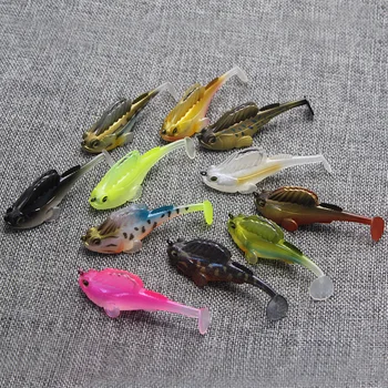 

1PC 8cm 14g Artificial Soft Bait Jig Fly Fishing Lure With Lead Head Silicone Fish Swimbait Treble Hook Fishing Tackle pesca