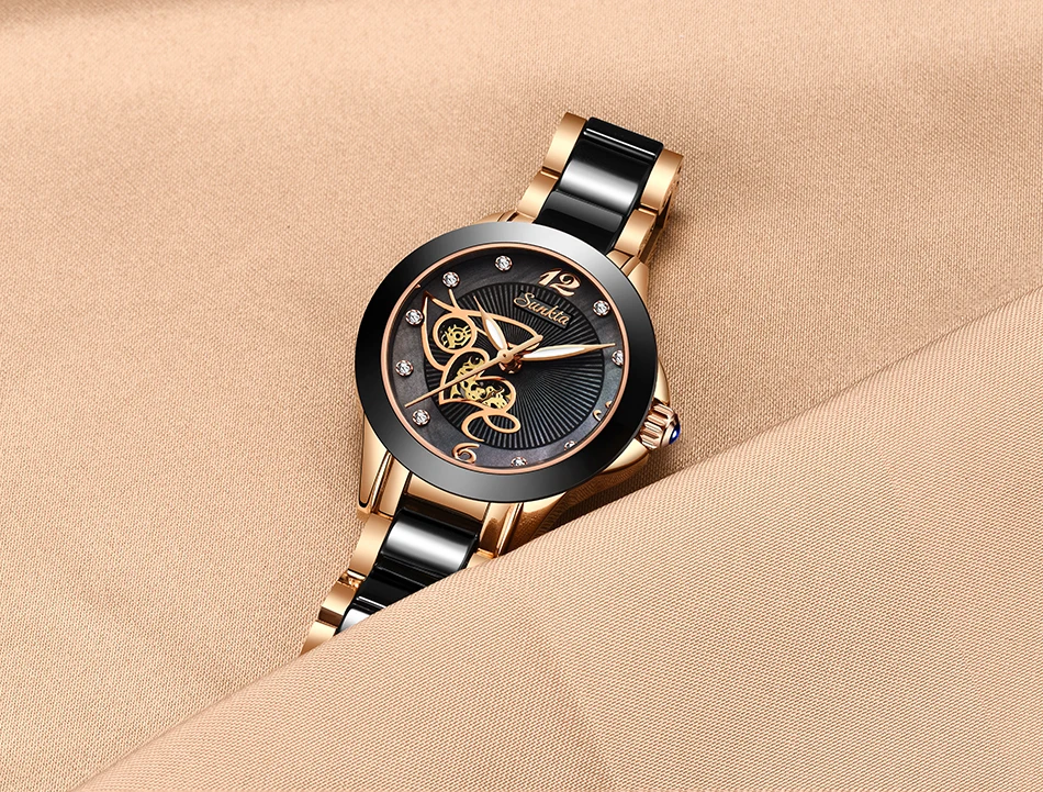 SUNKTA часы из розового золота, женские кварцевые часы, Дамский Топ бренд, роскошные женские наручные часы, часы для девушек, подарок для жены, Relogio Feminino, MS