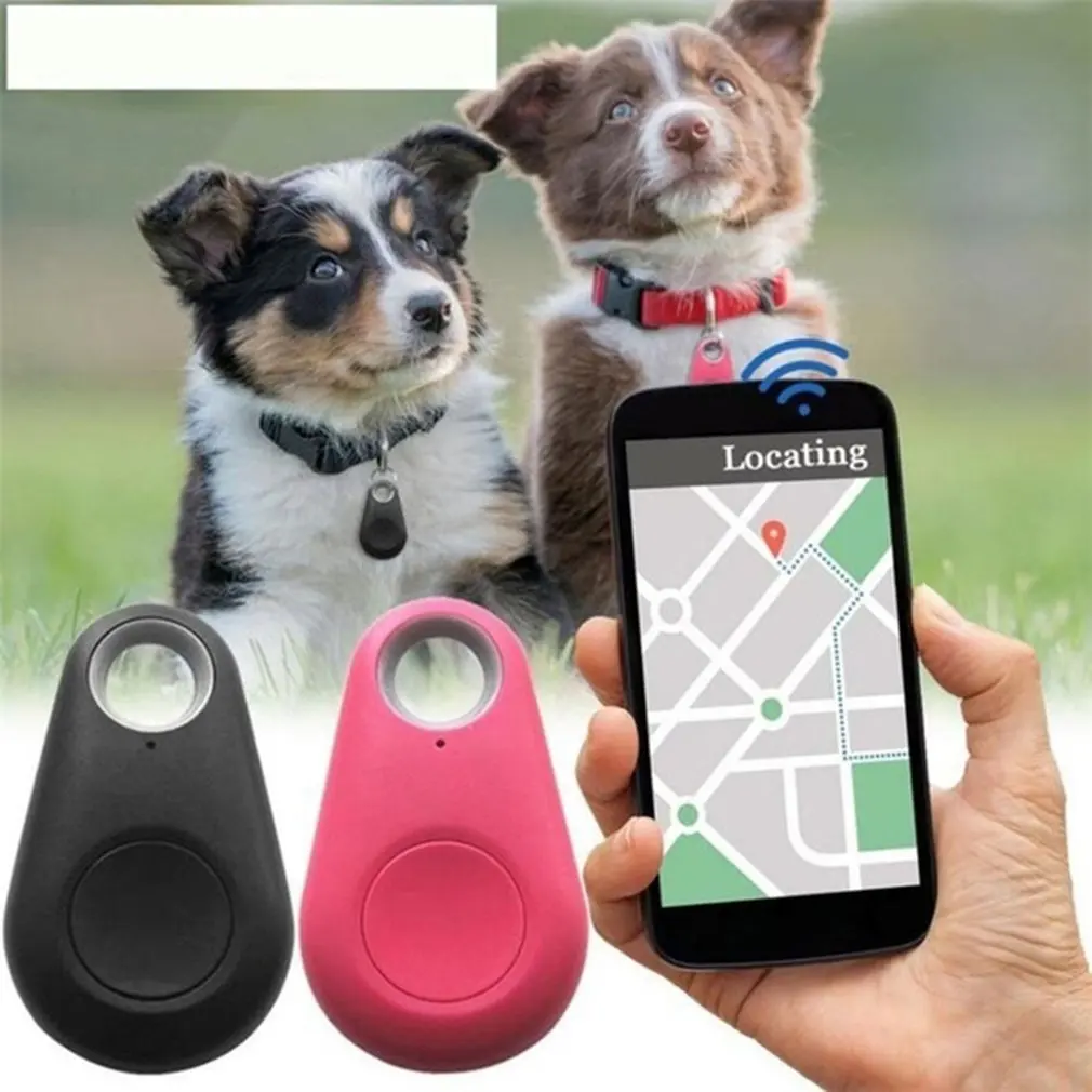 Mini Fashion Smart Dog Pets Bluetooth 4.0 GPS Tracker Anti-lost Alarm Tag Wireless Child Bag Wallet Key Finder Locator elderly sos alarm