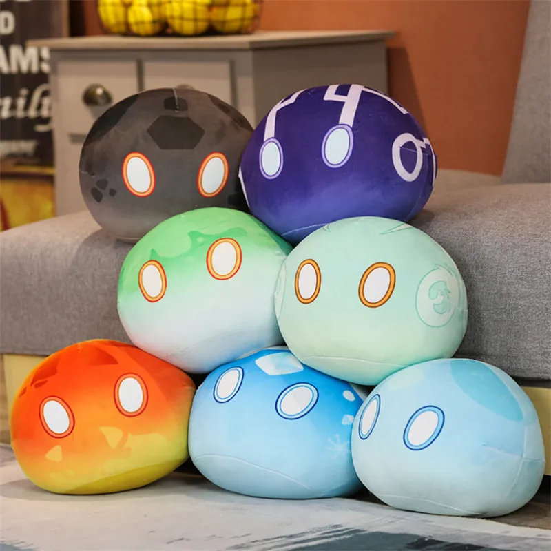 Anime Project Genshin Impact Slime Pillow Doll Women Men Kawaii Cartoon Cosplay Plush Accessories