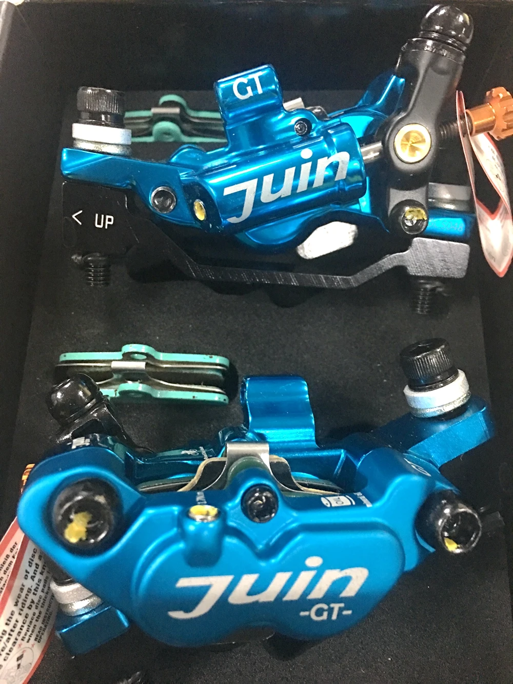 Juin Tech Gt P Line Pull Hydraulic Disc Brake Caliper Road Cx Gravel 160mm Dual Side Actuation Brake Cyclocross Bike Blue Bicycle Brake Aliexpress