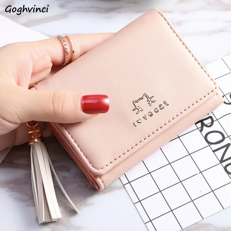Wallets Women Appliques Tassel Foldable Kawaii Sweet Hasp Zipper Womens Korean Style Mini Wallet Fashion Patchwork Purse Ulzzang | Багаж и