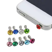 5 шт Bling Универсальный 3,5 мм заглушка для входа наушников мобильного телефона Разъем для iPhone 6 5S/samsung/htc sony Пылезащитная заглушка для наушников пробка