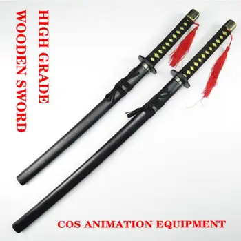 

100cm Wooden Toy Sword Simulated Animation Prop Weapon Cosplay Performance Props Gift For Men 80cm Wooden Sword