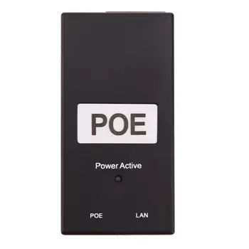 

Desktop POE Power Injector Ethernet Adapter Input 100V-240V Output 48V 0.5A 24W for Surveillance CCTV IP Camera