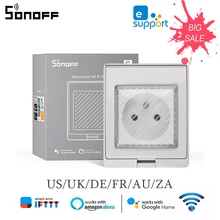 SONOFF – prise de courant intelligente Wifi S55, étanche IP55, contrôle Via l'application Ewelink, fonctionne avec Alexa Google Home IFTTT