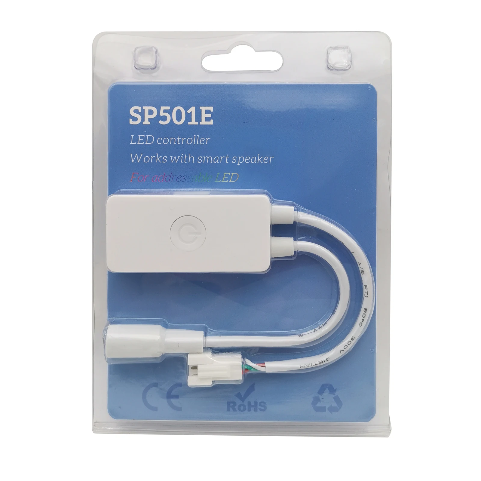 

SP501E Smart Wifi Controller Speaker Voice Control Digital Pixel strip light DC5-24V wifi-SPI addressable LED strip light