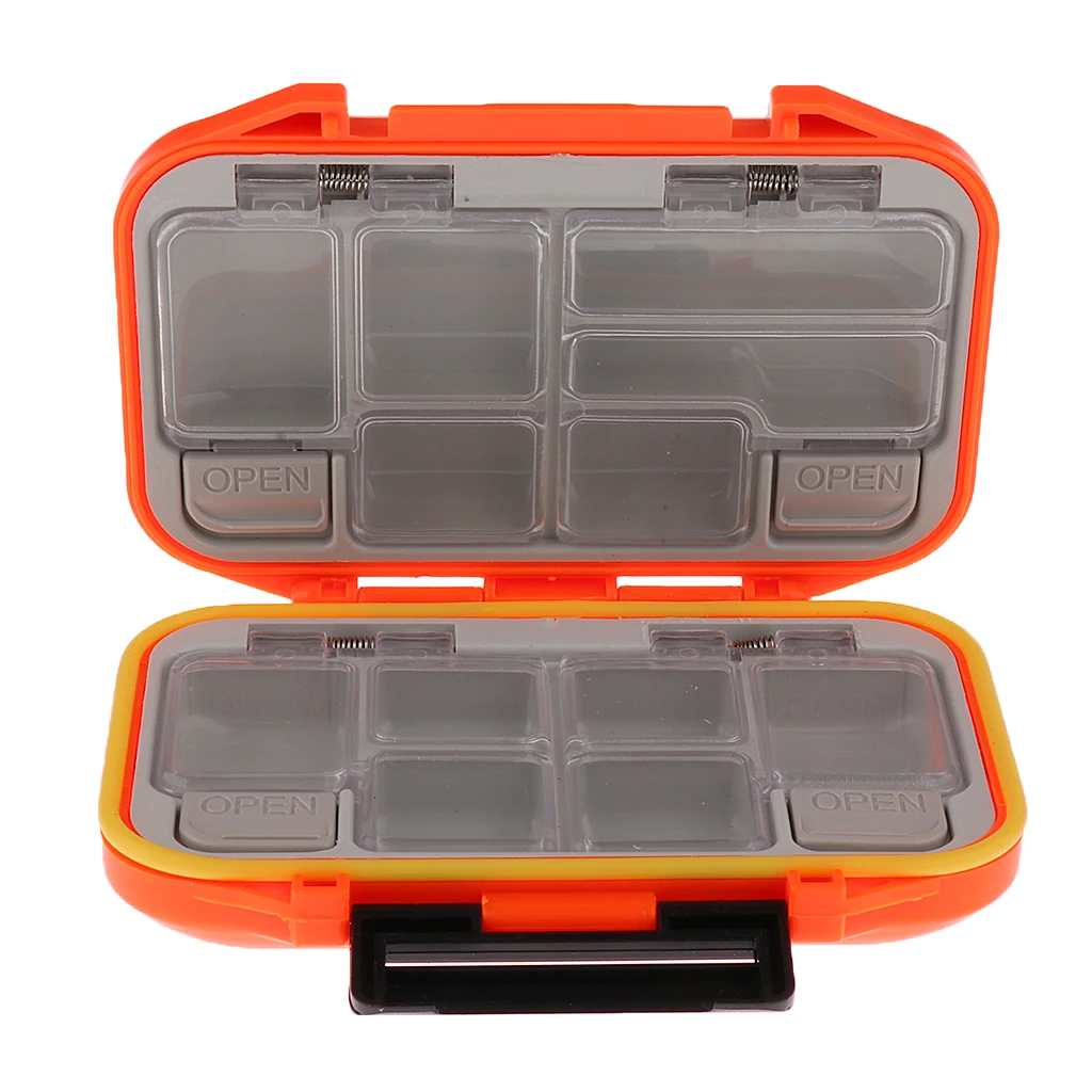 

Waterproof 12-Slot Compact Fishing Lures Baits Fishhooks Tackle Assorted Fishing Accessories Box Case Dropshipping