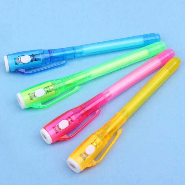 Penna a inchiostro invisibile, penne per messaggi Secrect, penna a luce UV  magica 2 In 1 per disegnare attività divertenti regalo per studenti di  feste per bambini scuola fai da te - AliExpress