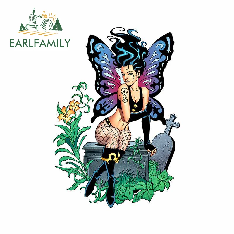 EARLFAMILY 13 см x 9 3 для привлекательной девушки автомобильные наклейки с защитой от