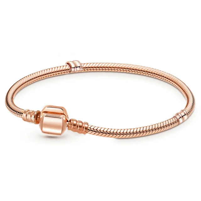 Boosbiy Silver Plated Cute Owl Snake Chain Charm Bracelet For Women Fashion Brand Bracelets DIY Jewelry Gift Making SC14