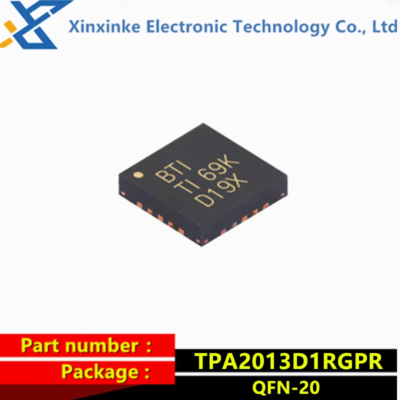 TPA2013D1RGPR QFN-20 TPA2013D1 Шелковый экран: чип усилителя звука BTI 2 7 Вт постоянная выходная
