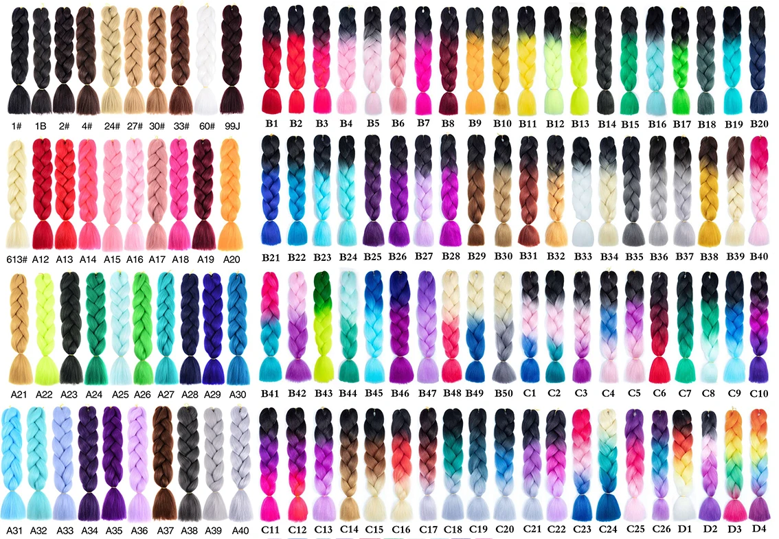 YXHAIR 100g 48 Inch Synthetic Jumbo Box Braids Expression Crochet Hair Extension for Women Pre Stretched Yaki Ombre