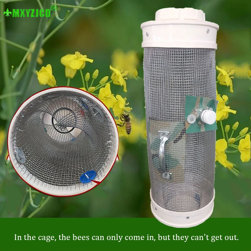 ОСА клетка с ловушкой большое пространство для ловли живого пчелы проволочная клетка наружная ловушка для пчел Садовые принадлежности Инструменты для пчеловодства