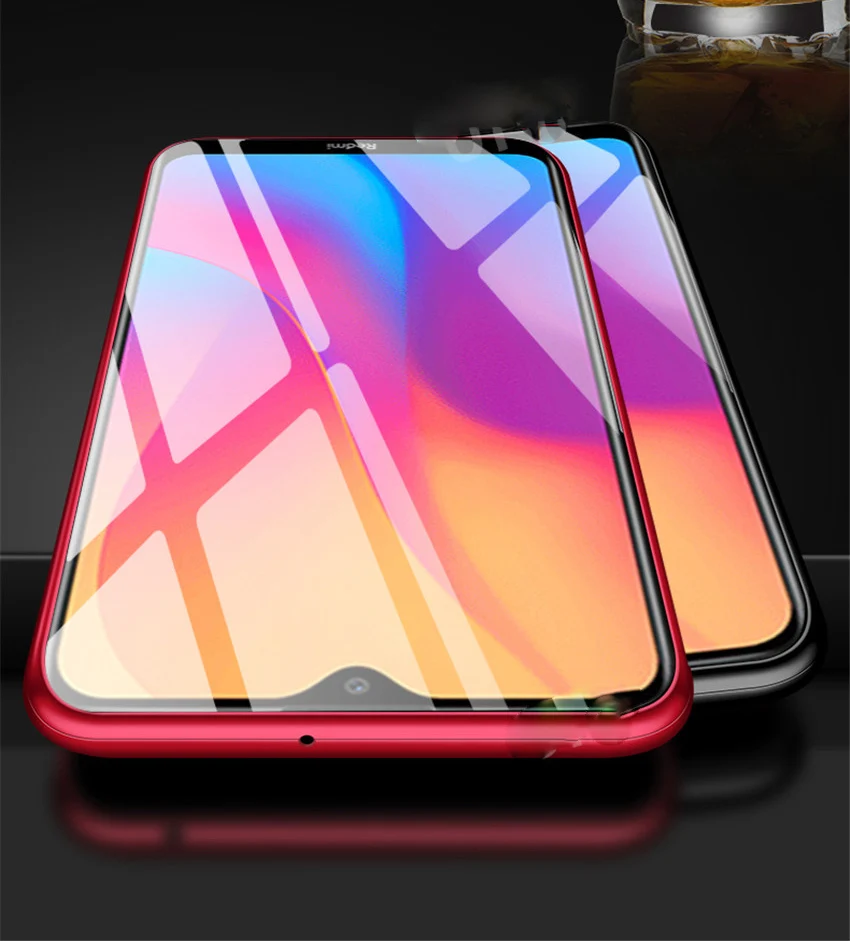 Двусторонний Магнитный чехол 360 с полной защитой для Xiaomi Redmi 8, задняя крышка из закаленного стекла для Xiaomi Redmi 8A Redmi 8, чехол