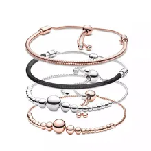 Moda de verão jóias presentes para as mulheres 925 prata esterlina pulseira joyas diy designer charme caber contas pandora originais pulseiras