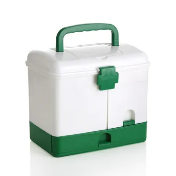 

First Aid Kit Box Medicine Medical Storage Box Medical Plastic Drug Gathering Organizer Boxes Storage Container WF107