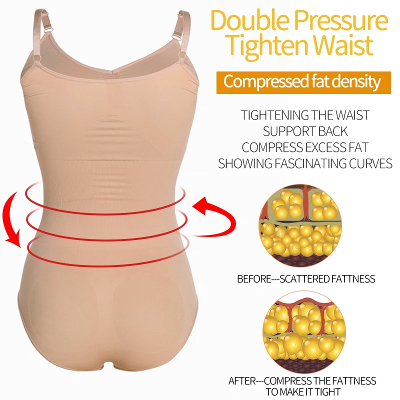 Bodysuit Shapewear Full Body Shaper Waist Trainer Women Abdomen Shapers Tummy Control Slimming Sheath Seamless Briefer Corset