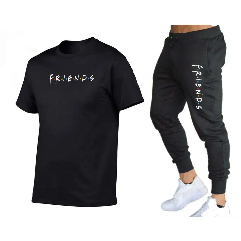 

Friendship men's suits new spring and autumn thin short-sleeved pants breathable sports and leisure