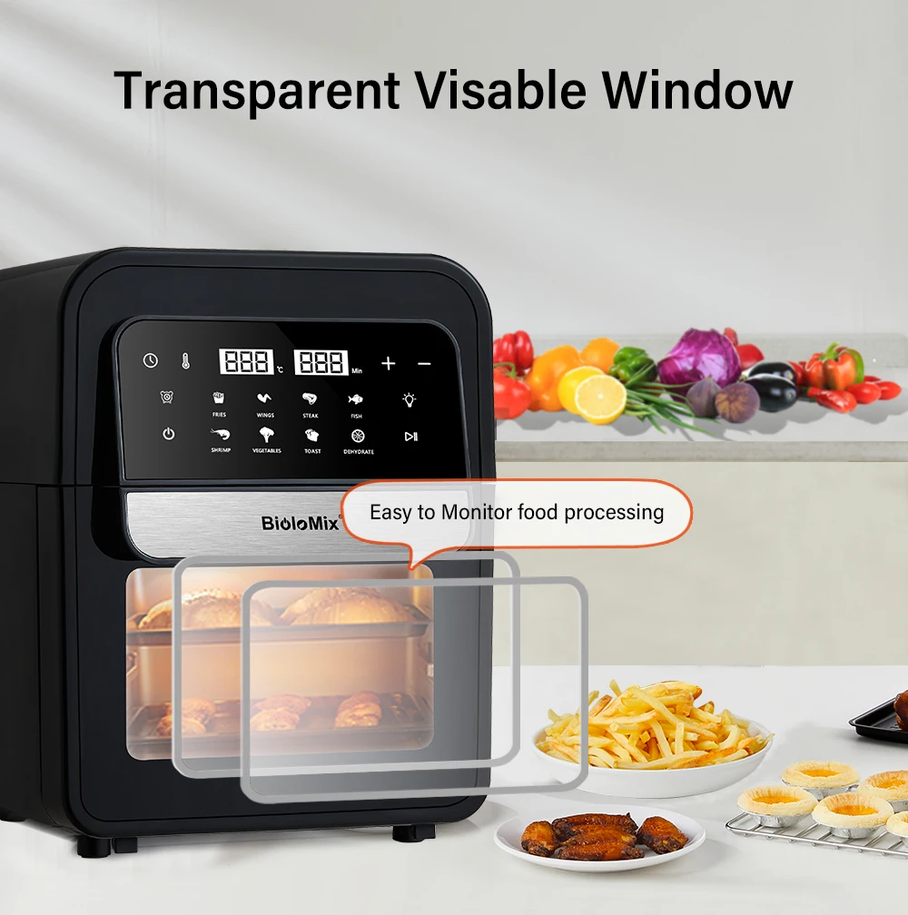 6L 1200W Smart Air Fryer Achieve Healthier Crispy Meals With Easy