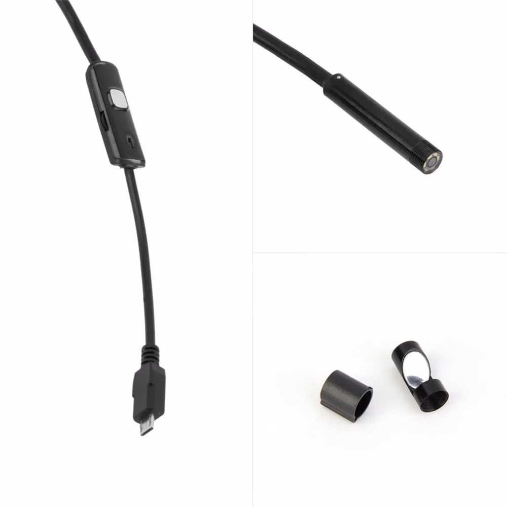 Мини USB эндоскоп камера для осмотра автомобиля бороскоп смартфонов Android/ноутбука