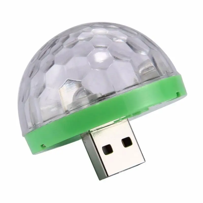 Цветной лазерный мини-светильник для диджея с USB-разъемом волшебный светильник