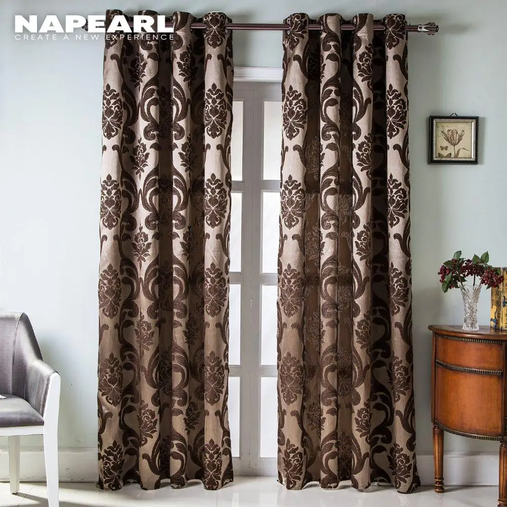 Роскошные шторы для гостиной NAPEARL с цветочным рисунком домашний текстиль