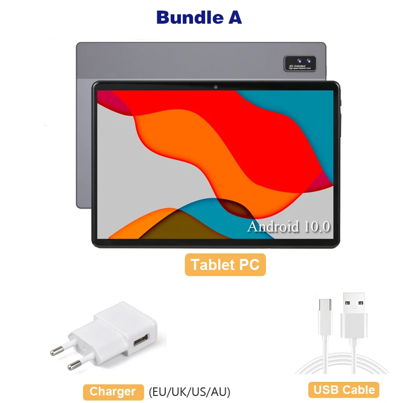 Android 10.0 Tablet PC 2 IN 1 Media Offie PAD 8GB RAM 128GB ROM 4G LTE 13.0/5.0MP Camera 10.1 inch 2.5K 1920X1200 IPS Tablets most popular tablet brands Tablets