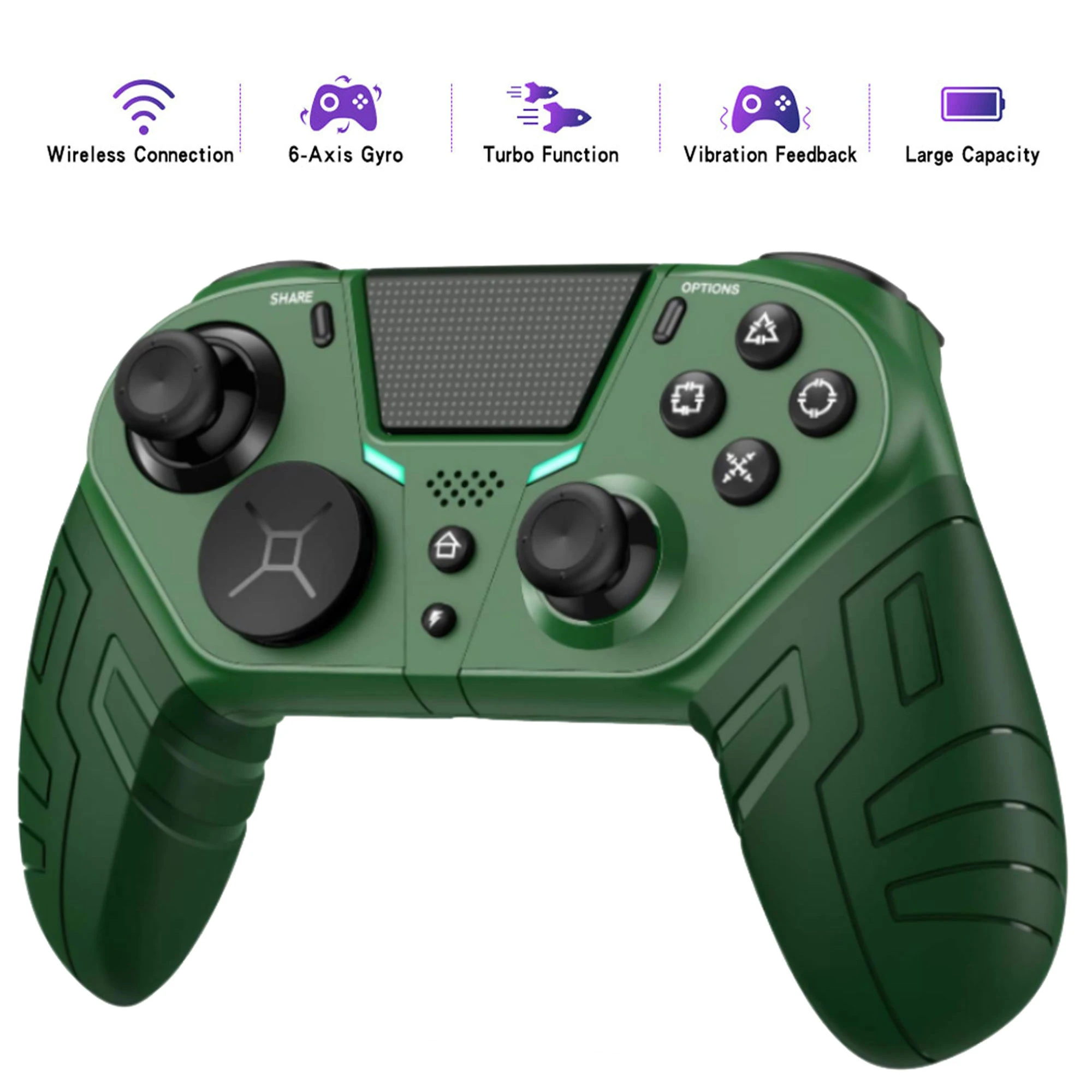 Ps4 Elite Slim Proコンソール用のワイヤレスコントローラー プログラム可能なバックボタンとターボ互換のdualshock4コントローラー Replacement Parts Accessories Aliexpress