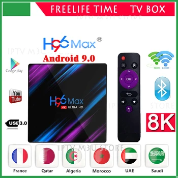 

Lifetime Android 9.0 H96 MAX Smart TV Box Amlogic S905X3 8K 4GB 128GB 64GB 2.4G&5G Wifi 4K Media Playe Andriod TV Set Top Box